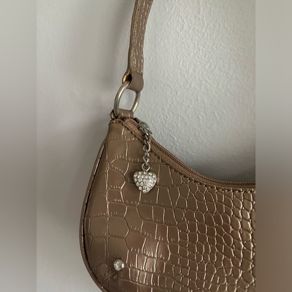 Y2K crazy horse Liz Claiborne shoulder purse - Picture 3 of 10